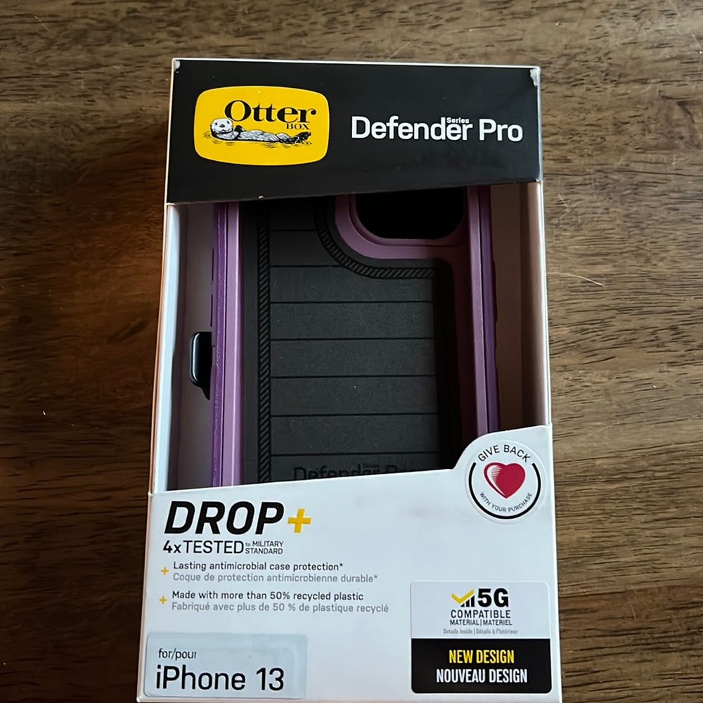 iPhone 13 otterbox purple defender pro case